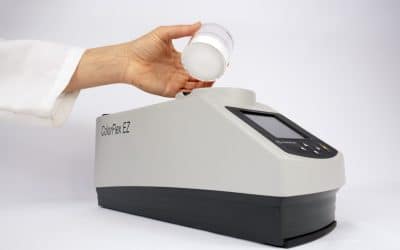 ColorFlex EZによる粉末肥料の色測定